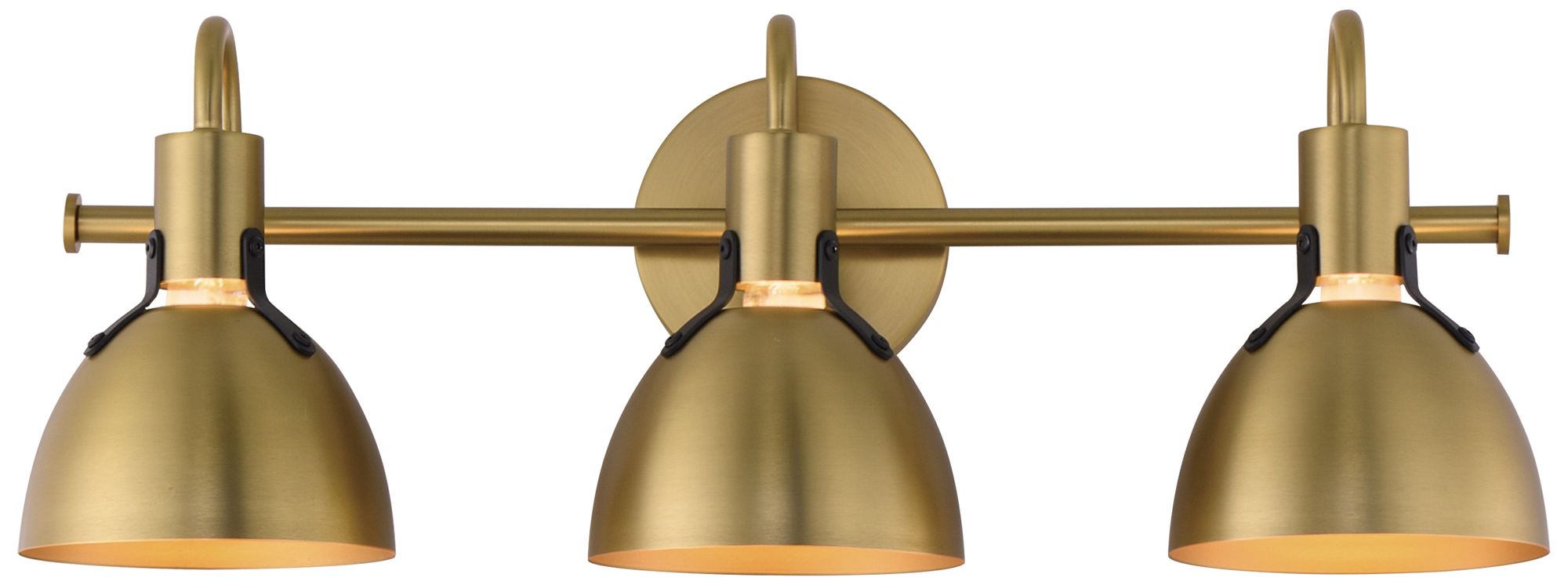 Maxim Dusk 24" Wide Satin Brass 3-Light Wall Sconce