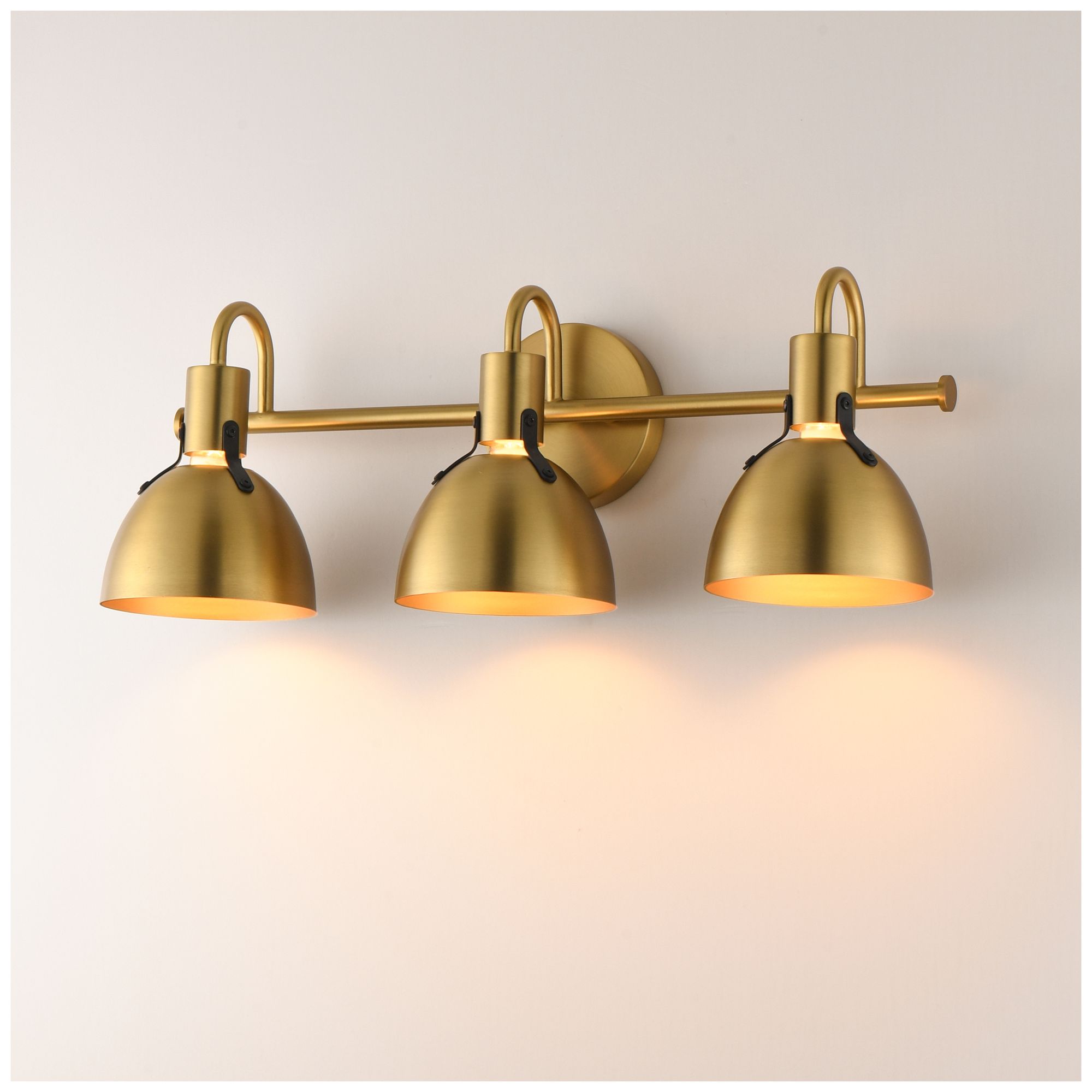 Image 4 Maxim Dusk 24" Wide Satin Brass 3-Light Wall Sconce more views
