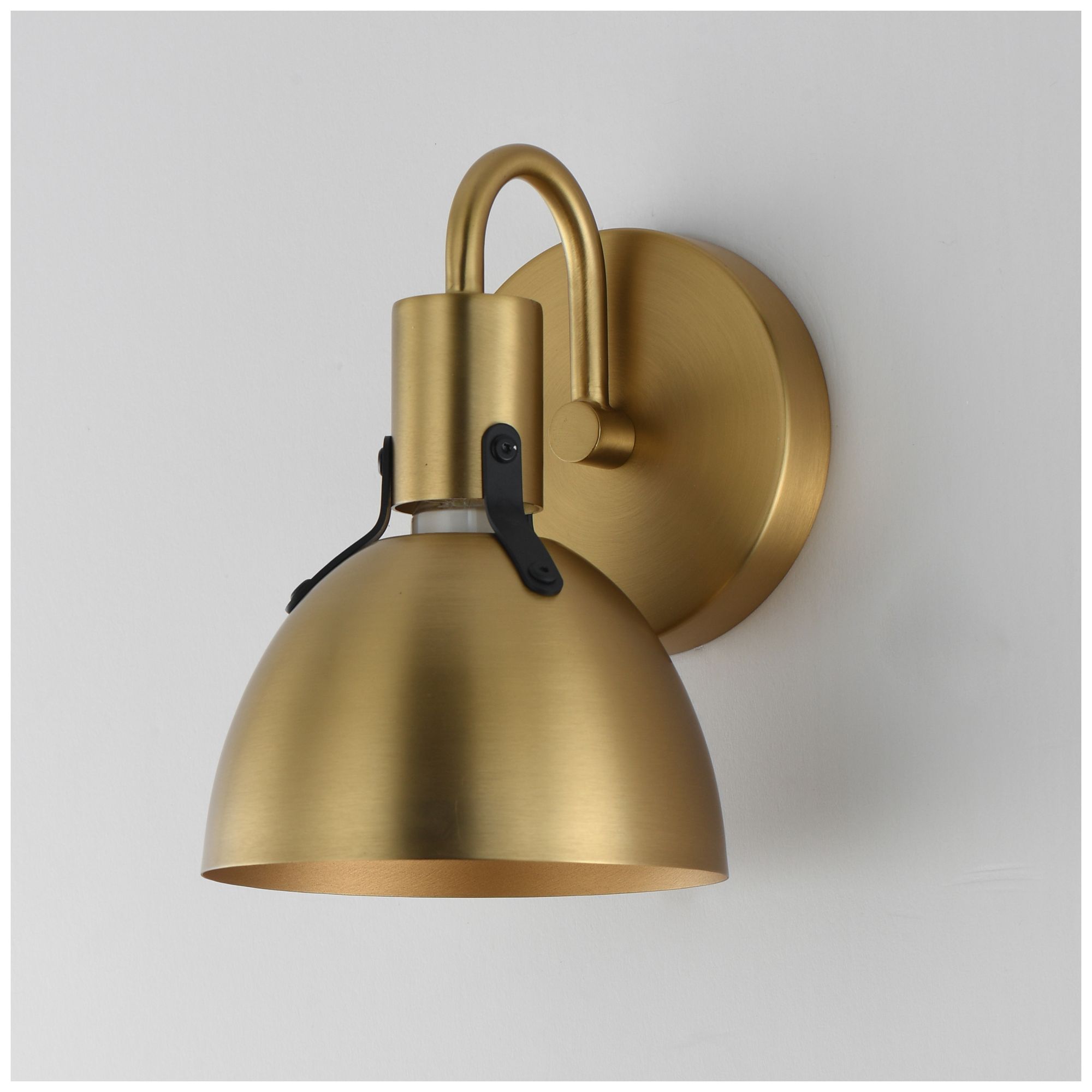 Image 5 Maxim Dusk 8 3/4" High Satin Brass 1-Light Wall Sconce more views