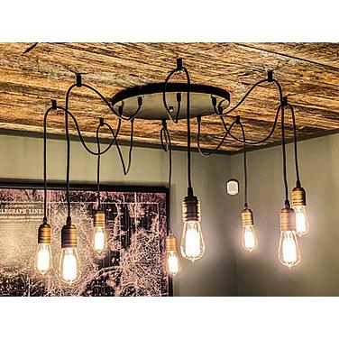 Maxim Early 15 3/4" Wide Black Gold 8-Light Pendant