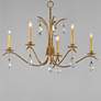 3_Maxim Eden 32" Wide Charcoal Gold Leaf 5-Light Chandelier more views