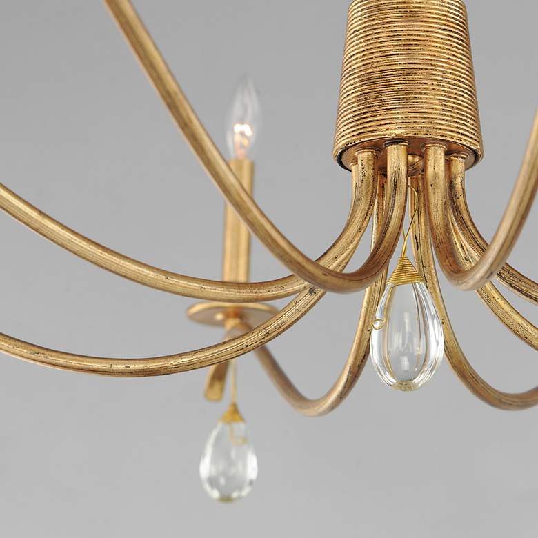 Image 5 Maxim Eden 48" Wide Charcoal Gold Leaf 8-Light Chandelier more views