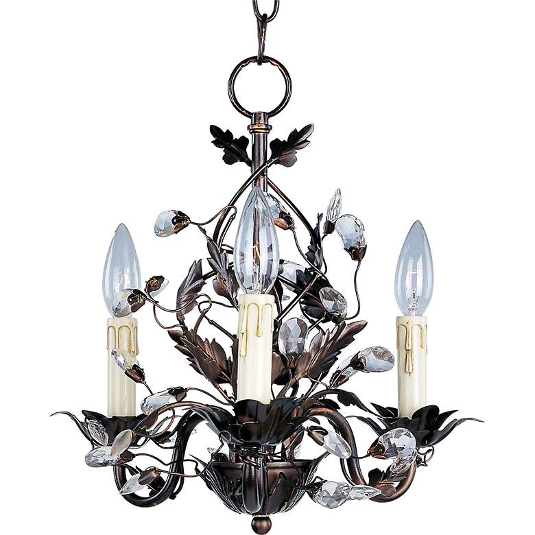 Image 2 Maxim Elegante 14"W Oil-Rubbed Bronze 3-Light Chandelier more views
