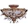 Maxim Elegante 16 1/2" Leaf and Vine Etruscan Gold Ceiling Light