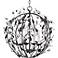 Maxim Elegante 22"W Bronze Ball 4-Light Entry Pendant