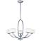 Maxim Elle 30" Wide Polished Chrome Chandelier