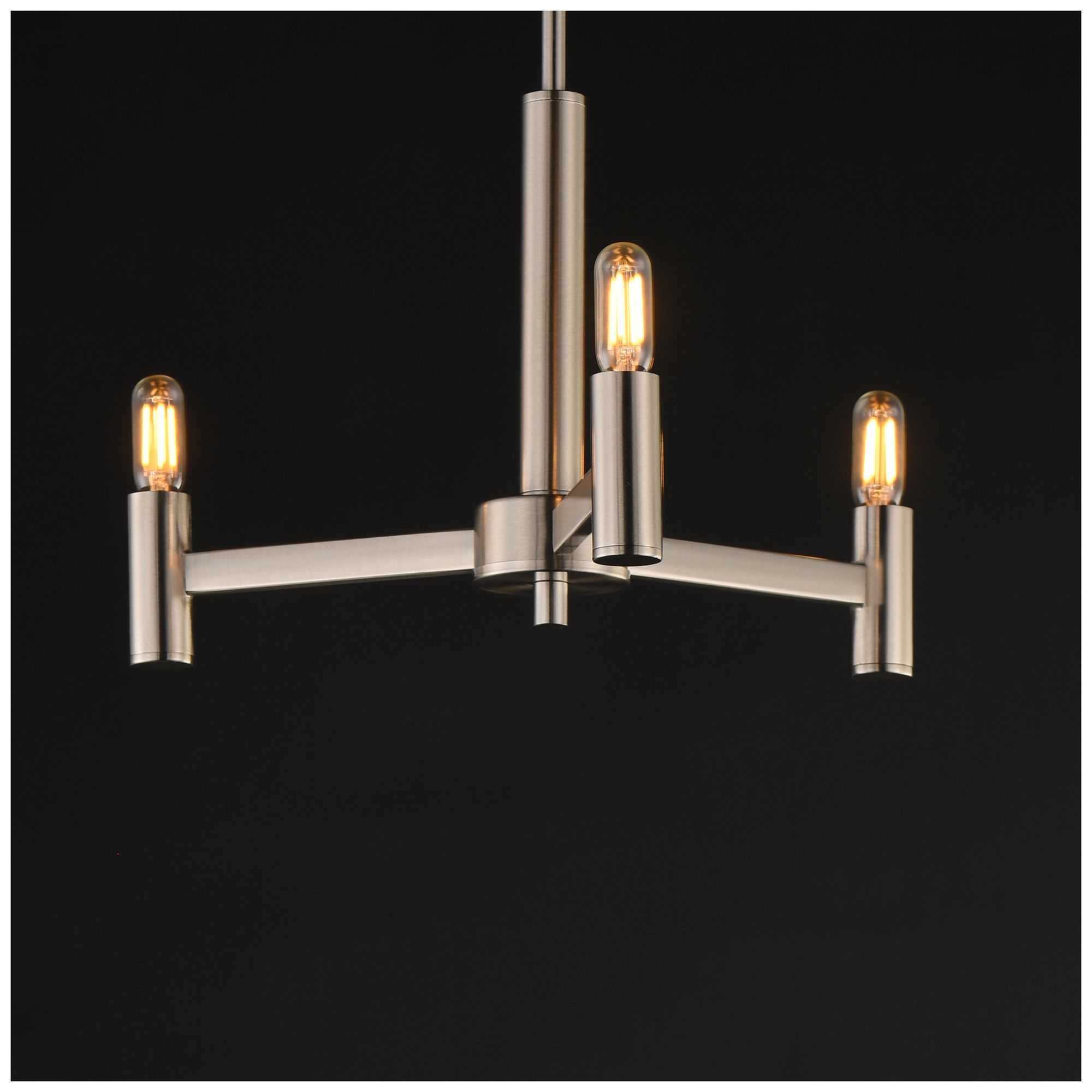 Image 3 Maxim Emana 16 1/4" Wide Satin Nickel 3-Light Chandelier more views