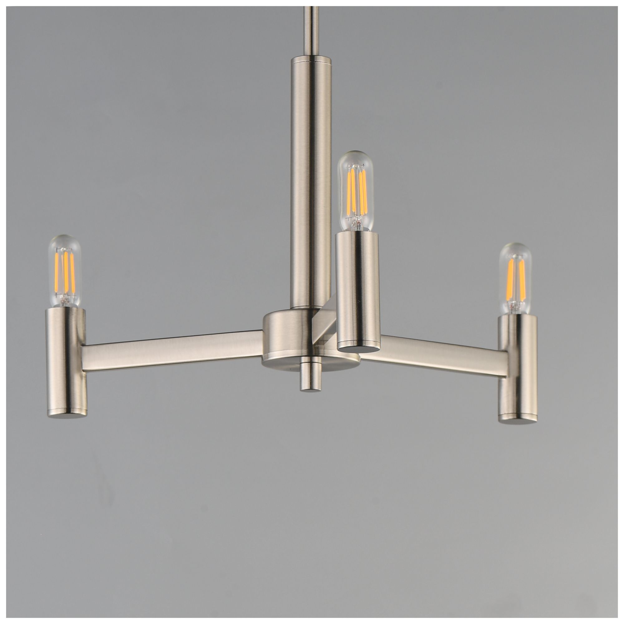 Image 4 Maxim Emana 16 1/4" Wide Satin Nickel 3-Light Chandelier more views