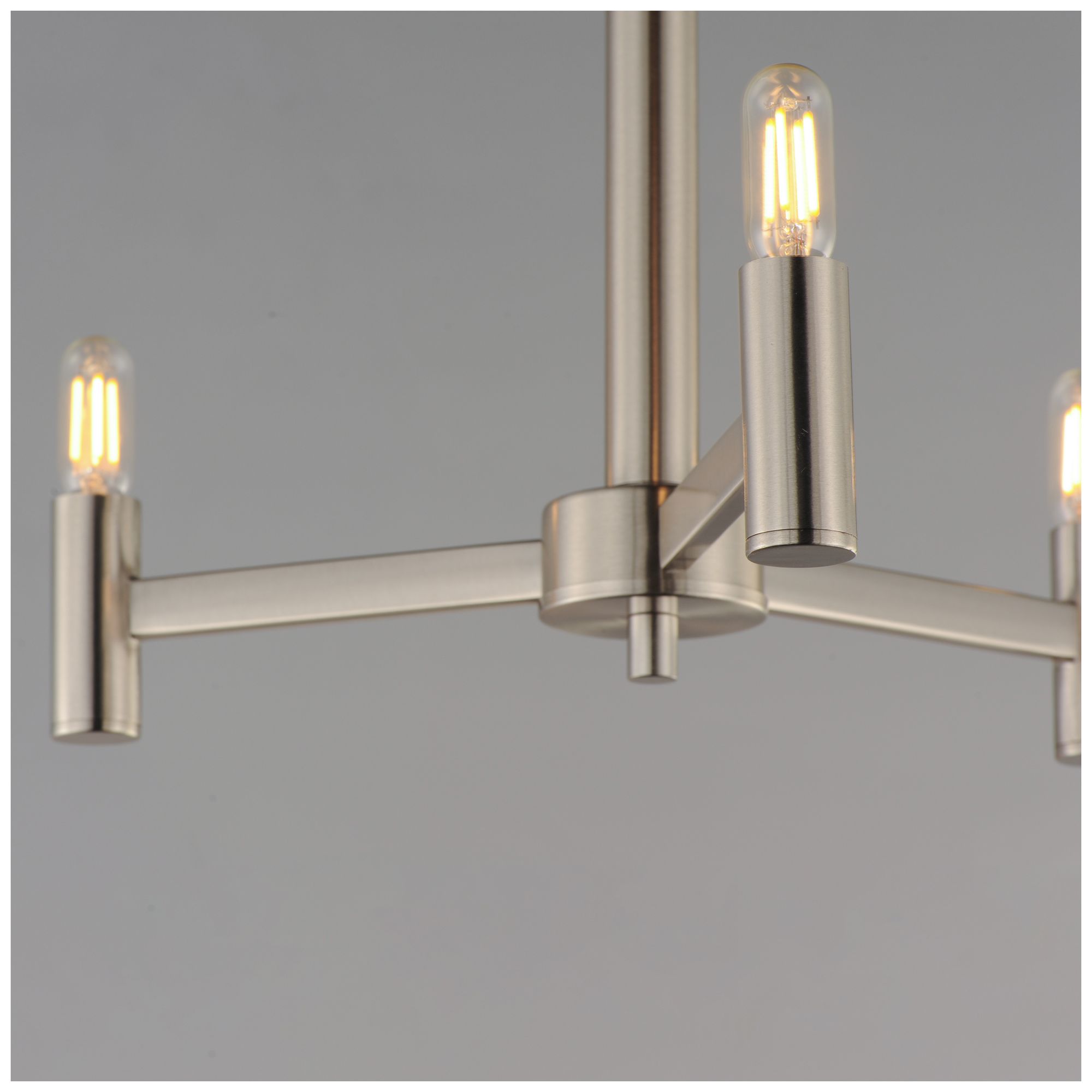 Image 5 Maxim Emana 16 1/4" Wide Satin Nickel 3-Light Chandelier more views