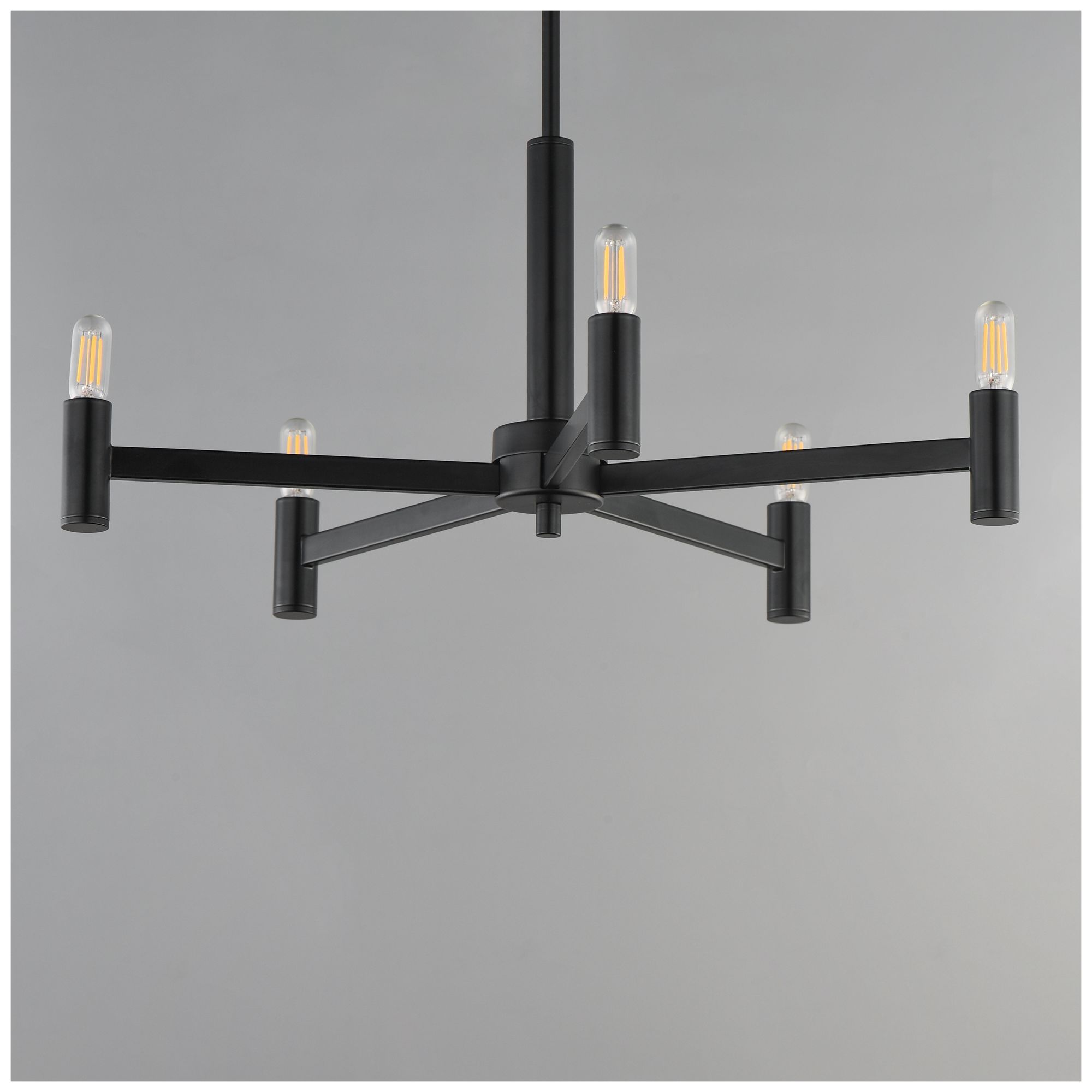 Image 3 Maxim Emana 24" Wide Black 5-Light Chandelier more views