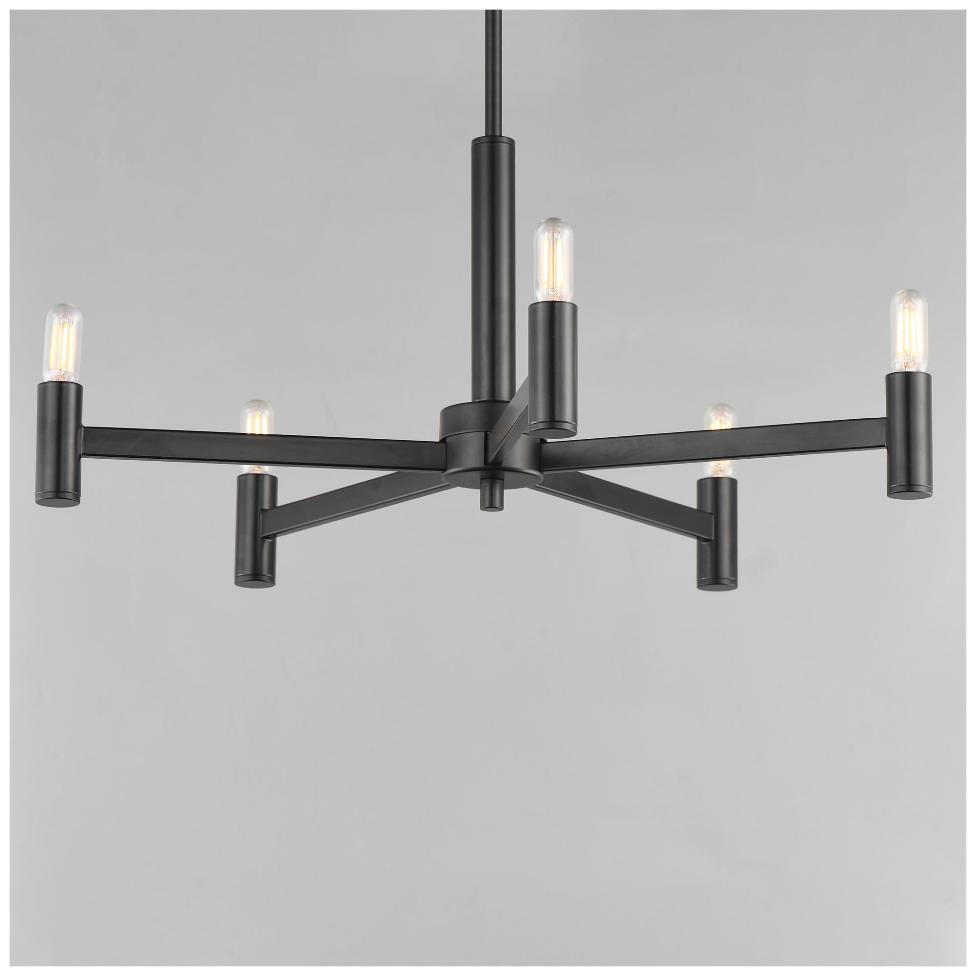 Image 4 Maxim Emana 24" Wide Black 5-Light Chandelier more views