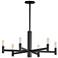 Maxim Emana 25 1/2" Wide Sandy Black 6-Light Chandelier