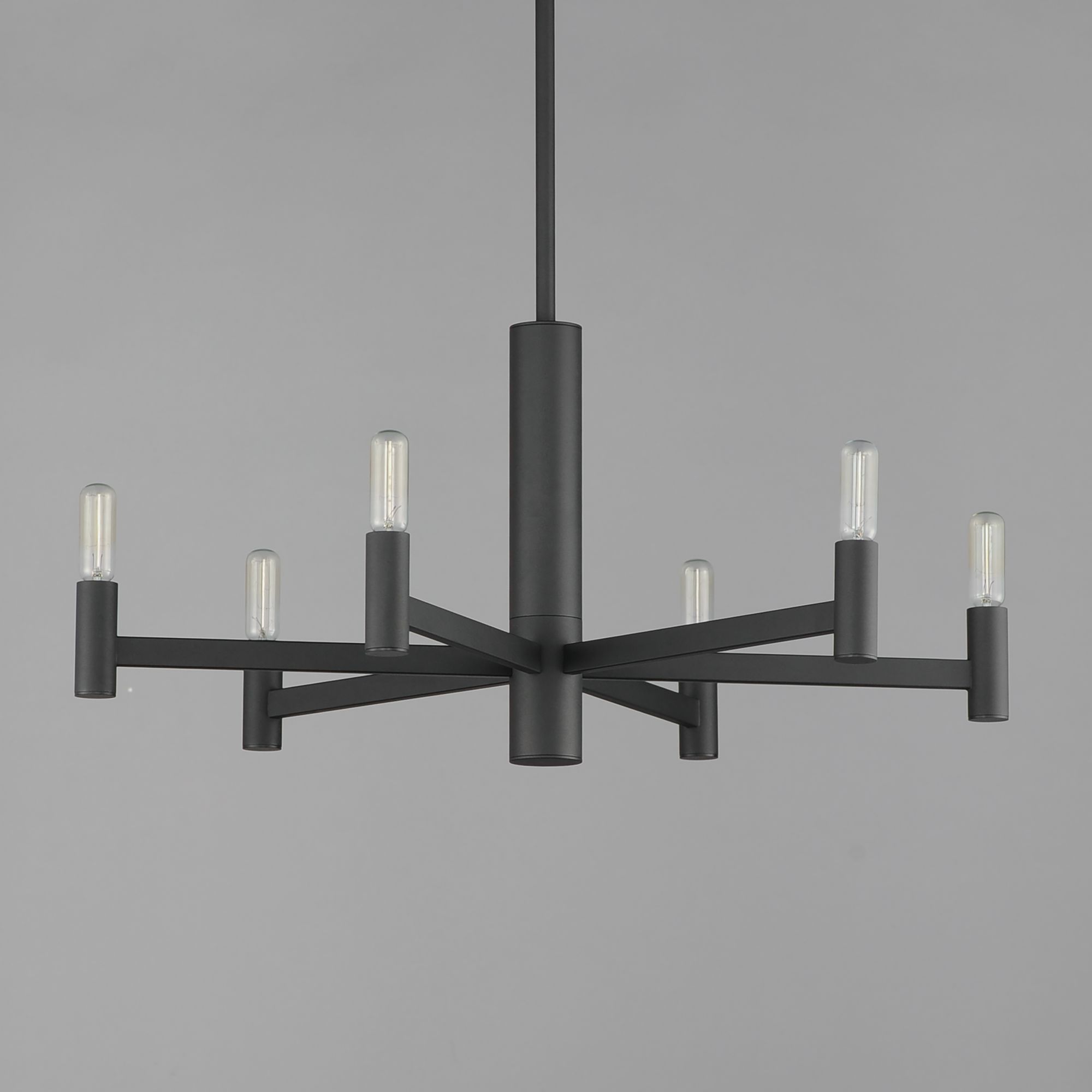 Image 3 Maxim Emana 25 1/2" Wide Sandy Black 6-Light Chandelier more views