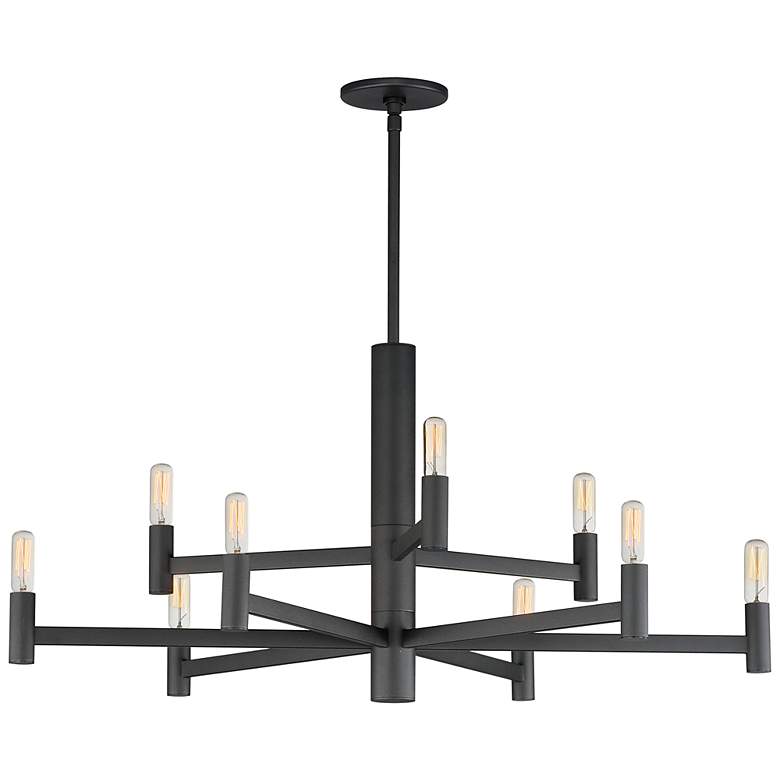 Image 3 Maxim Emana 33 1/2" Wide Black 9-Light Chandelier
