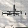 2_Maxim Emana 33 1/2" Wide Black 9-Light Chandelier