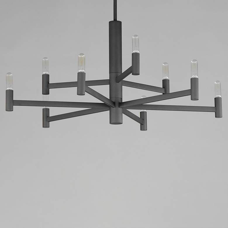 Image 4 Maxim Emana 33 1/2" Wide Black 9-Light Chandelier more views