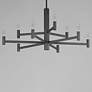 4_Maxim Emana 33 1/2" Wide Black 9-Light Chandelier more views