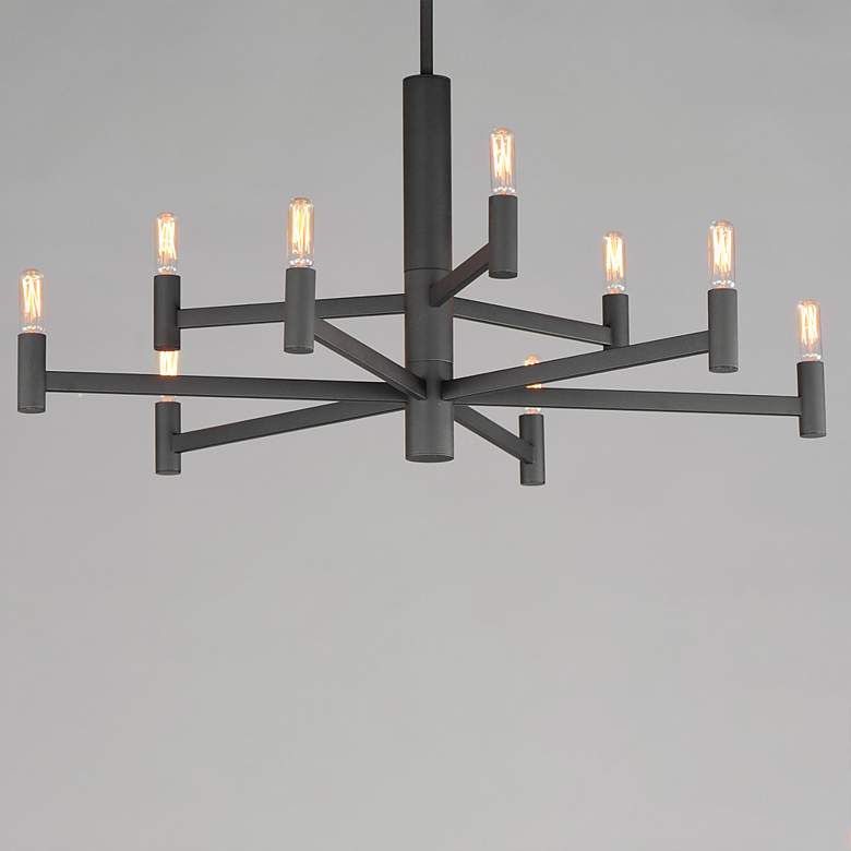 Image 5 Maxim Emana 33 1/2" Wide Black 9-Light Chandelier more views