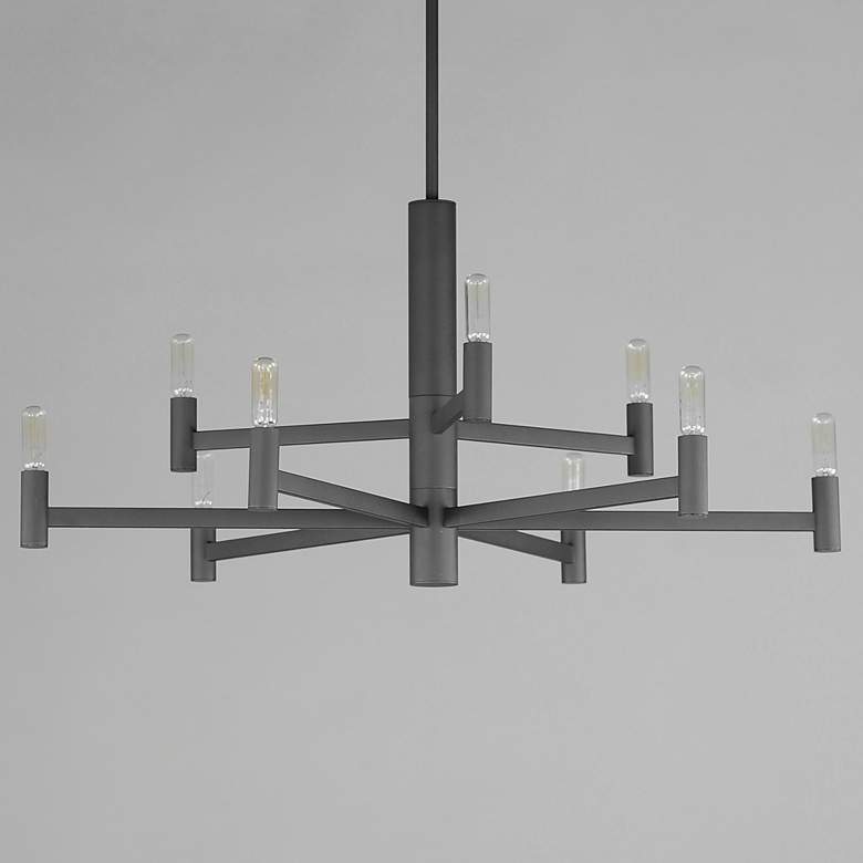 Image 6 Maxim Emana 33 1/2" Wide Black 9-Light Chandelier more views