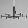 6_Maxim Emana 33 1/2" Wide Black 9-Light Chandelier more views