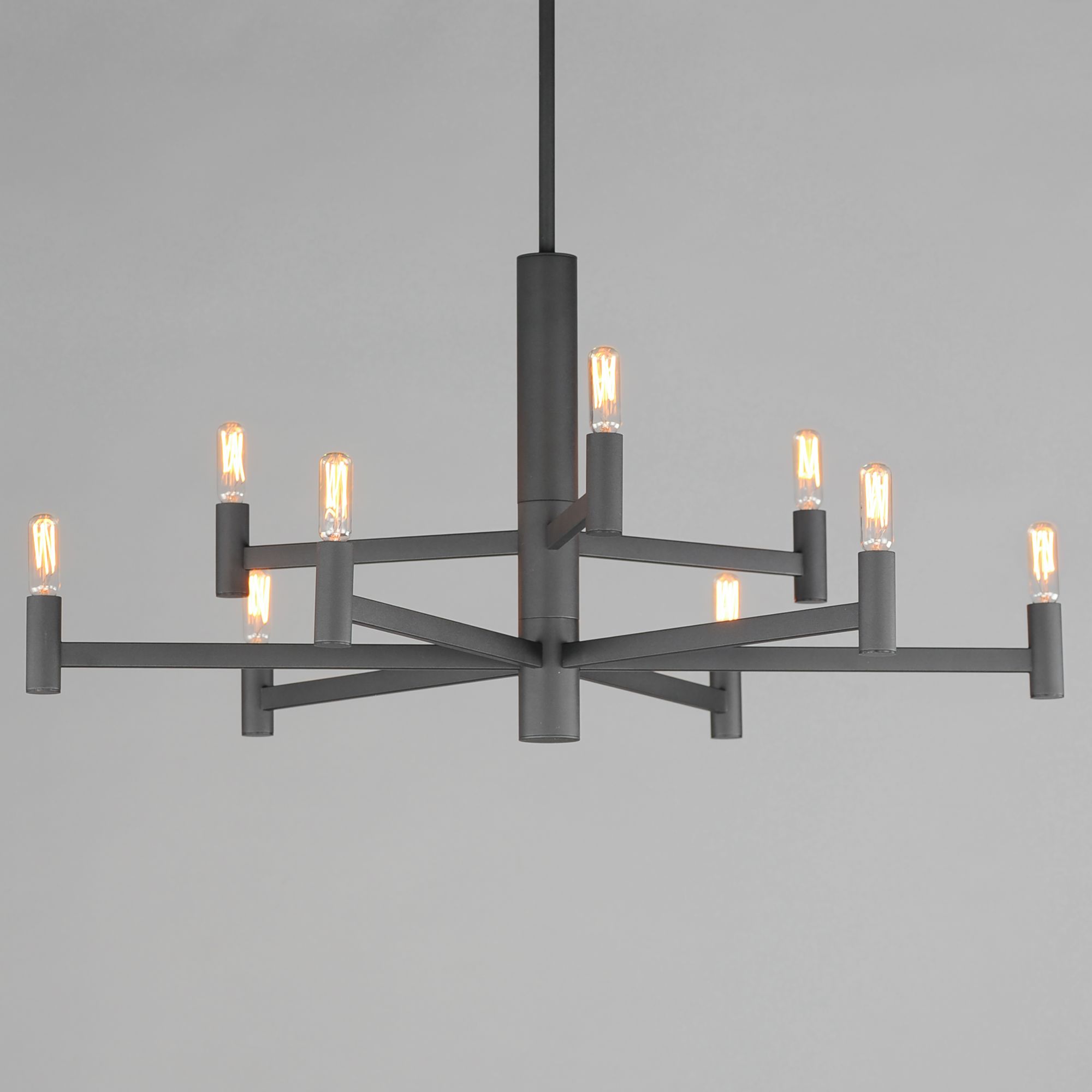Maxim Emana 33 1/2" Wide Black 9-Light Chandelier in scene