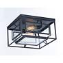 2_Maxim Era 15 3/4" Wide Black 2-Light Ceiling Light more views