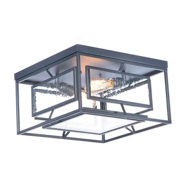 Image 3 Maxim Era 15 3/4" Wide Black 2-Light Ceiling Light more views