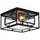 Maxim Era 15 3/4" Wide Black 2-Light Ceiling Light