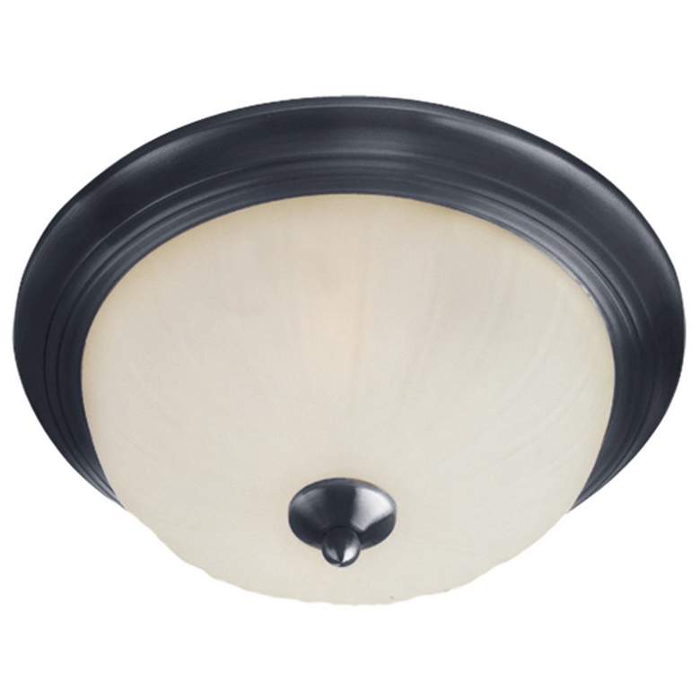 Image 1 Maxim Essentials 13 1/2" Wide Black 2-Light Ceiling Light