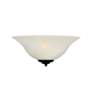 2_Maxim Essentials 13" Wide Bronze and White Glass Wall Sconce more views
