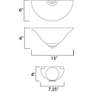 3_Maxim Essentials 13" Wide Bronze and White Glass Wall Sconce more views