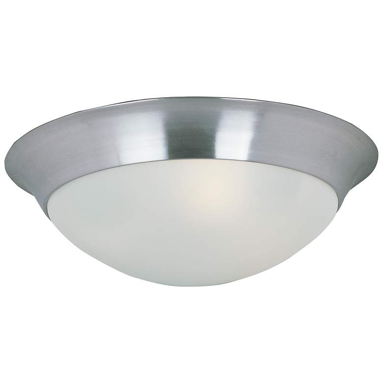 Image 1 Maxim Essentials 14" Wide Satin Nickel Ceiling Light