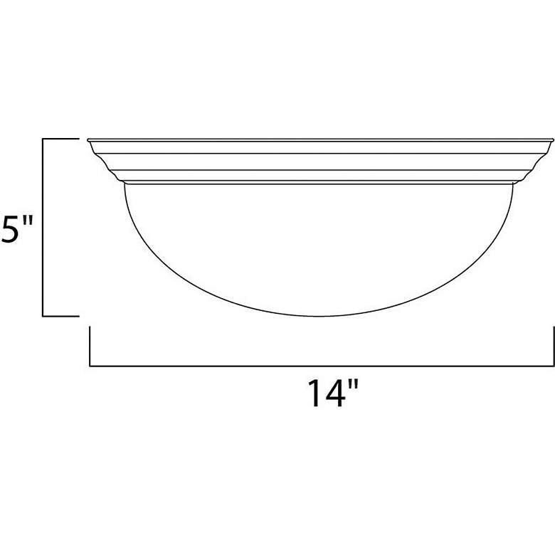 Image 2 Maxim Essentials 14" Wide Satin Nickel Ceiling Light more views