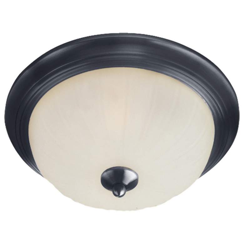 Image 1 Maxim Essentials 15 1/2" Wide Black 3-Light Ceiling Light