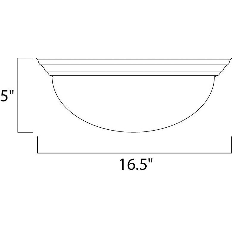 Image 2 Maxim Essentials 16 1/2" Wide Satin Nickel Ceiling Light more views