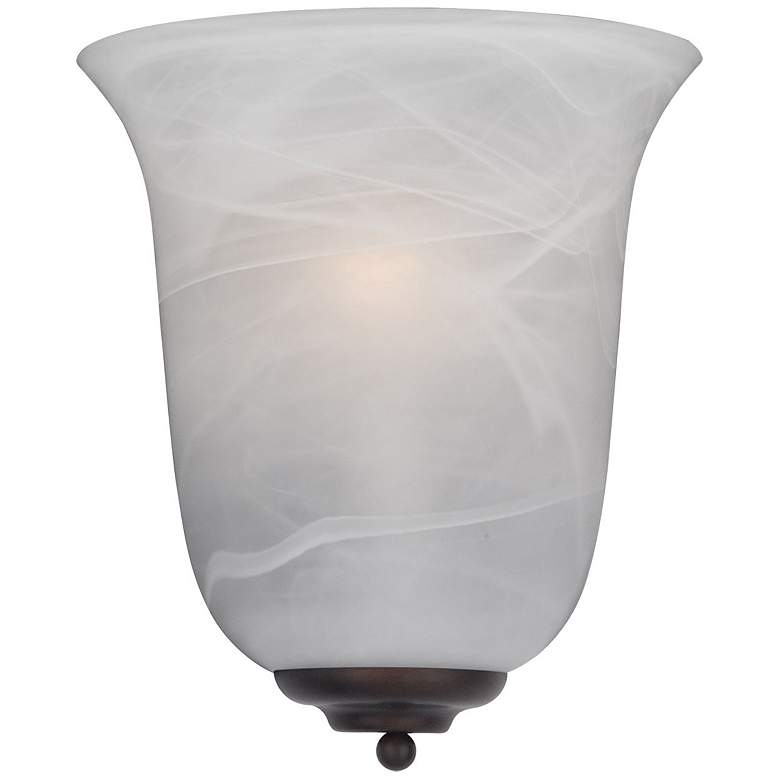 Image 1 Maxim Essentials 2058x 11.8" High White Glass Wall Sconce