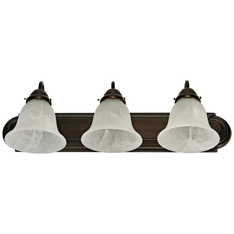 Image 1 Maxim Essentials 24" Wide 3-Light Bath Bar Vanity Wall Light