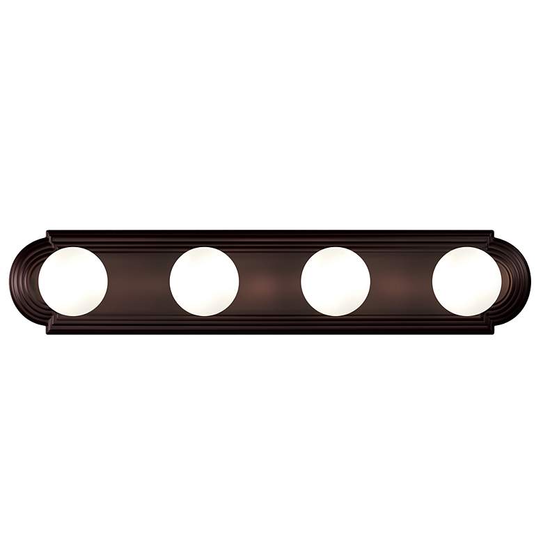 Image 2 Maxim Essentials 24" Wide 4-Light Racetrack Bath Vanity Light more views