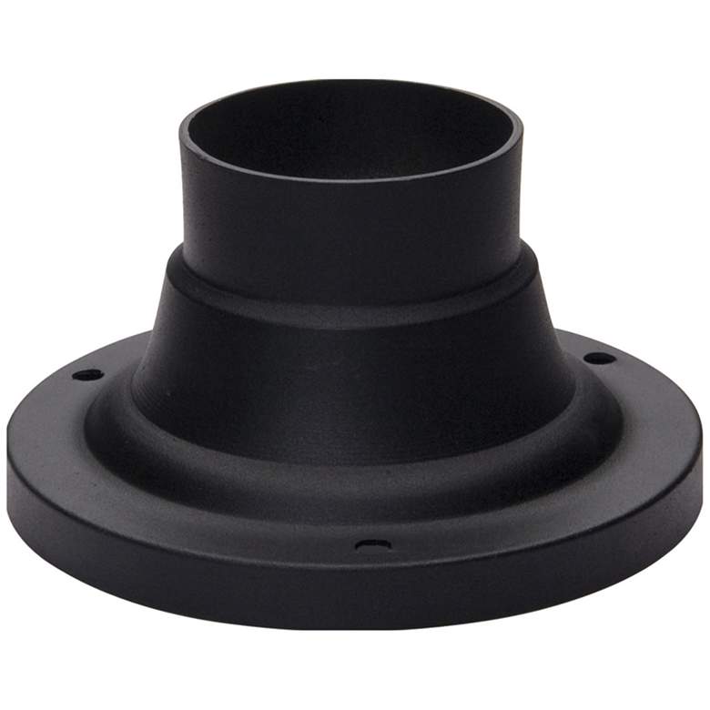 Image 1 Maxim Essentials 3 1/2"H Black Outdoor Pier Mount Adapter