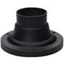 Maxim Essentials 3 1/2"H Black Outdoor Pier Mount Adapter