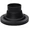 Maxim Essentials 3 1/2"H Black Outdoor Pier Mount Adapter