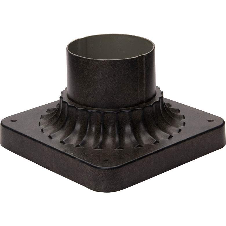 Image 2 Maxim Essentials 3 1/2"H Sienna Outdoor Pier Mount Adapter more views