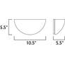 2_Maxim Essentials 5 1/2" High White Wall Sconce more views