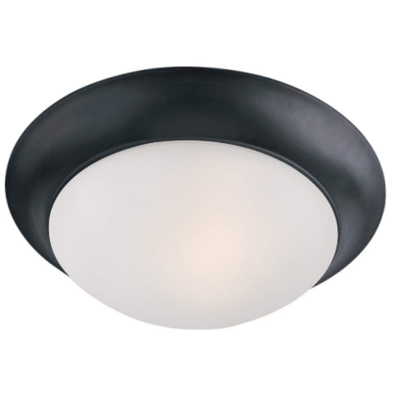 Image 1 Maxim Essentials - 585 12" Wide Black 1-Light Ceiling Light