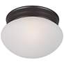 Maxim Essentials 7.5" Wide 1-Light Flush Mount Button Ceiling Light