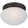 Maxim Essentials 7.5" Wide 1-Light Flush Mount Button Ceiling Light
