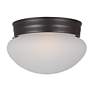 Thumbnail2 of Maxim Essentials 7.5" Wide 1-Light Flush Mount Button Ceiling Light more views