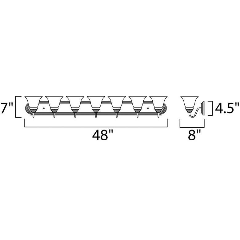 Image 2 Maxim Essentials 801x 7-Light Traditional Bath Vanity Light more views