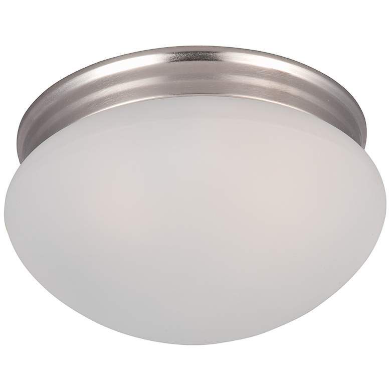 Image 1 Maxim Essentials 9" Wide 2-Light Button Flush Mount Ceiling Light