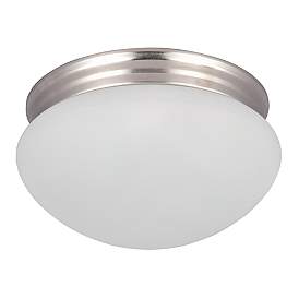 Image2 of Maxim Essentials 9" Wide 2-Light Button Flush Mount Ceiling Light more views